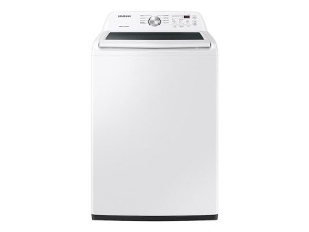 Samsung WA44A3205AW 4.4 Cu. Ft. Top Load Washer With Activewave™ Agitator And Soft-Close Lid In White Hot on Sale