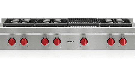 Wolf SRT486C 48  Sealed Burner Rangetop - 6 Burners And Infrared Charbroiler Online Hot Sale