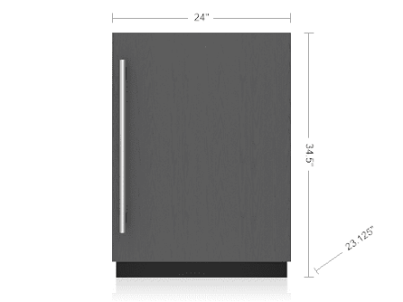 Sub-Zero DEU2450RL 24  Designer Undercounter Refrigerator - Panel Ready Online Sale