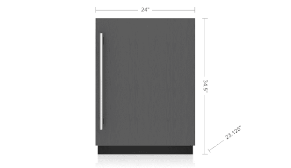 Sub-Zero DEU2450RL 24  Designer Undercounter Refrigerator - Panel Ready Online Sale