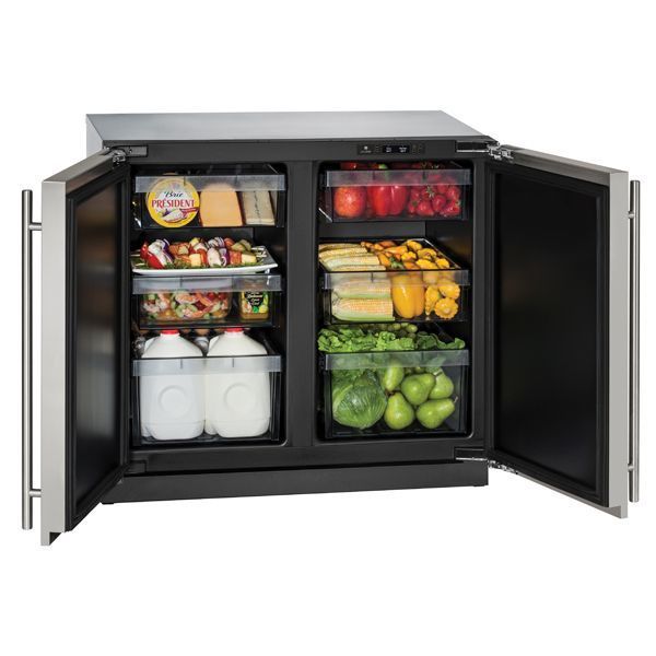 U-Line U3036RRS00B 3036Rr 36  Refrigerator With Stainless Solid Finish (115 V 60 Hz Volts  60 Hz Hz) Supply