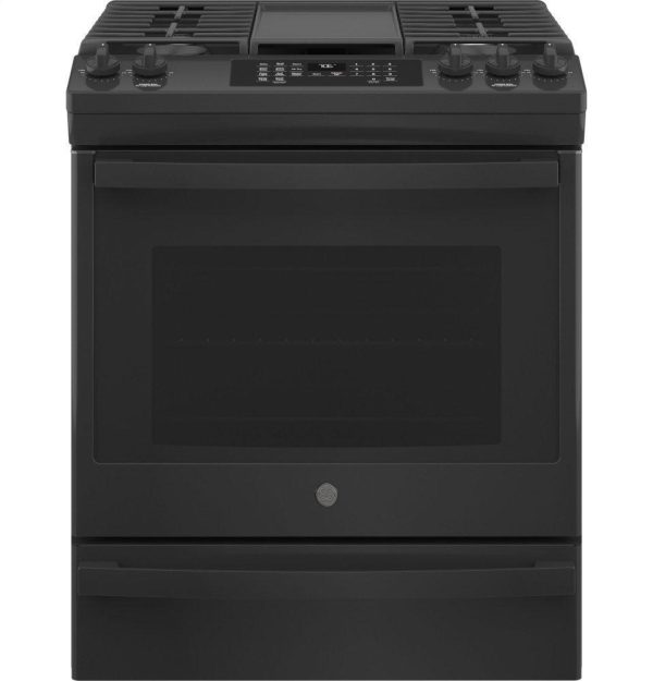 Ge Appliances JGS760DPBB Ge® 30  Slide-In Front-Control Convection Gas Range With No Preheat Air Fry Cheap