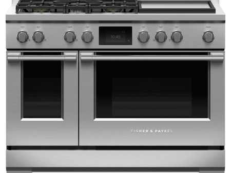 Fisher & Paykel RDV3485GDN Dual Fuel Range, 48 , 5 Burners With Griddle, Self-Cleaning Online