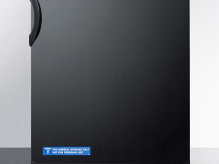 Summit FF7BKBIADA Ada Compliant Built-In Undercounter All-Refrigerator For General Purpose Or Commercial Use, With Flat Door Liner, Auto Defrost Operation And Black Exterior Sale