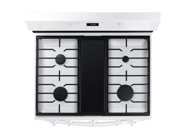 Samsung NX60A6111SW 6.0 Cu. Ft. Smart Freestanding Gas Range With No-Preheat Air Fry & Convection In White Cheap