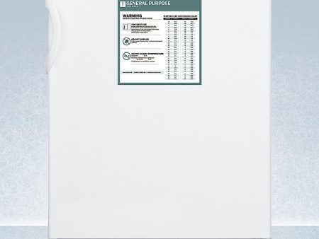 Summit VT65MLGP Freestanding Medical General Purpose All-Freezer Capable Of -25 C Operation With Front-Mounted Lock Discount