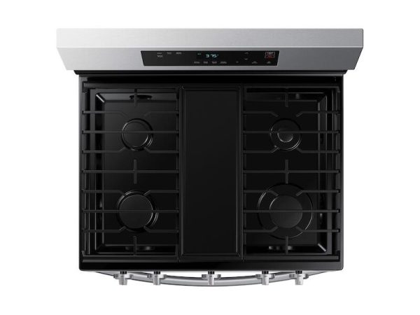 Samsung NX60A6111SS 6.0 Cu. Ft. Smart Freestanding Gas Range With Integrated Griddle In Stainless Steel Fashion