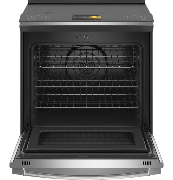 Ge Appliances PHS93XYPFS Ge Profile™ 30  Smart Slide-In Front-Control Induction Fingerprint Resistant Range With In Oven Camera Fashion