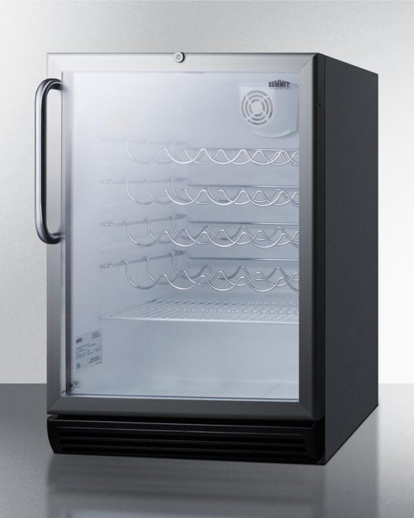 Summit SWC6GBLBITBADA 24  Wide Built-In Wine Cellar, Ada Compliant Online