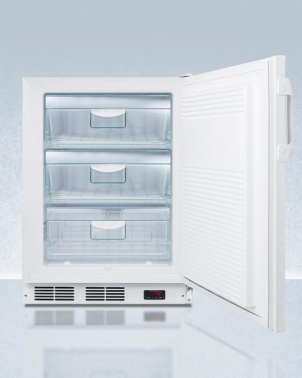 Summit VT65MLBIADAGP Ada Compliant Built-In General Purpose Undercounter Medical All-Freezer Capable Of -25 C Operation, White With Front Lock Online