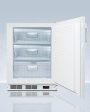 Summit VT65MLBIADAGP Ada Compliant Built-In General Purpose Undercounter Medical All-Freezer Capable Of -25 C Operation, White With Front Lock Online