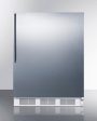 Summit FF7WBISSHV Commercially Listed Built-In Undercounter All-Refrigerator For General Purpose Use, Auto Defrost W Ss Wrapped Door, Thin Handle, And White Cabinet Discount