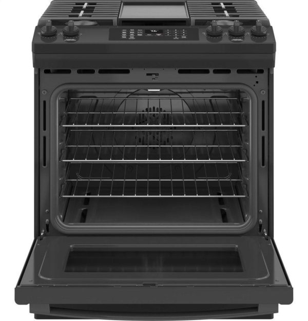 Ge Appliances JGS760DPBB Ge® 30  Slide-In Front-Control Convection Gas Range With No Preheat Air Fry Cheap