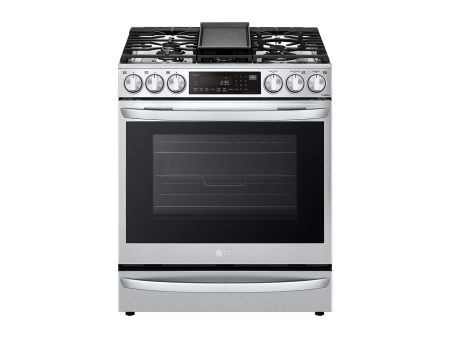 Lg LSGL6337F 6.3 Cu Ft. Smart Wi-Fi Enabled Probake Convection® Instaview® Gas Slide-In Range With Air Fry on Sale