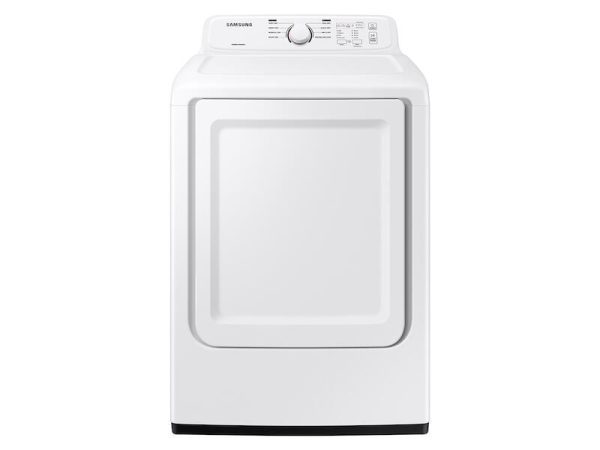 Samsung DVE41A3000W 7.2 Cu. Ft. Electric Dryer With Sensor Dry And 8 Drying Cycles In White For Cheap