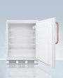 Summit FF7LWTBC Commercially Listed Freestanding All-Refrigerator For General Purpose Use, With Pure Copper Handle, Front Lock, Automatic Defrost Operation, And White Exterior on Sale