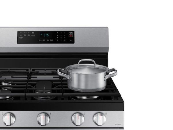 Samsung NX60A6511SS 6.0 Cu. Ft. Smart Freestanding Gas Range With No-Preheat Air Fry & Convection In Stainless Steel Cheap