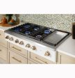 Cafe CGU486P4TW2 Café™ 48  Commercial-Style Gas Rangetop With 6 Burners And Integrated Griddle (Natural Gas) Discount