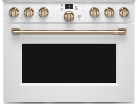 Cafe C2Y366P4TW2 Café™ 36  Smart Dual-Fuel Commercial-Style Range With 6 Burners (Natural Gas) For Sale