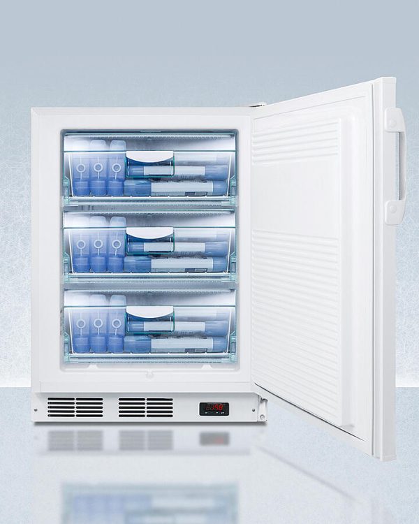 Summit VT65MLBIADAGP Ada Compliant Built-In General Purpose Undercounter Medical All-Freezer Capable Of -25 C Operation, White With Front Lock Online