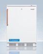 Summit VT65MLTBC 24 In. Wide Counter Height All-Freezer Capable Of -25 C Operation With Pure Copper Handle And Front-Mounted Lock Fashion