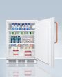 Summit FF7LWTBC Commercially Listed Freestanding All-Refrigerator For General Purpose Use, With Pure Copper Handle, Front Lock, Automatic Defrost Operation, And White Exterior on Sale