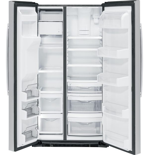 Ge Appliances PZS22MYKFS Ge Profile™ Series 21.9 Cu. Ft. Counter-Depth Side-By-Side Refrigerator Cheap