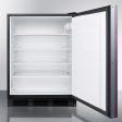 Summit FF7BKBIIFADA Ada Compliant Built-In Undercounter All-Refrigerator For General Purpose Commercial Use, Auto Defrost W Integrated Door Frame For Panels And Black Cabinet Online Sale