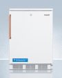 Summit FF7LWTBC Commercially Listed Freestanding All-Refrigerator For General Purpose Use, With Pure Copper Handle, Front Lock, Automatic Defrost Operation, And White Exterior on Sale