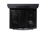 Samsung NX60A6711SG 6.0 Cu. Ft. Smart Freestanding Gas Range With No-Preheat Air Fry And Convection+ In Black Stainless Steel Hot on Sale